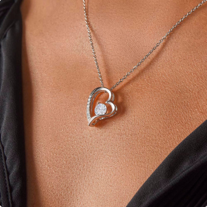 "Always My Little Girl" Forever Love Necklace in Luxury LED Box