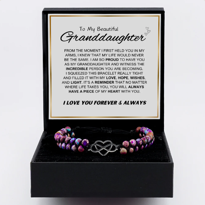 To My Granddaughter - Eternal Love Bracelet Gift Set