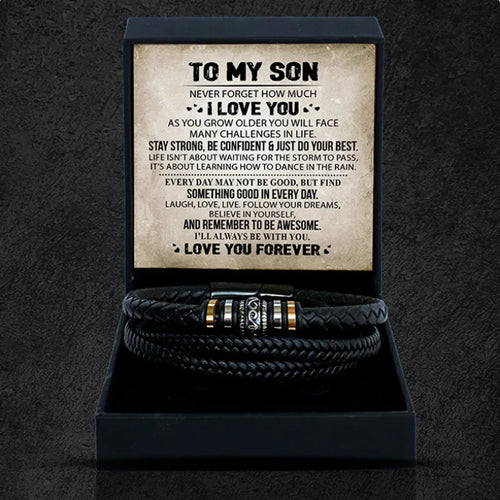 To My Son - "Love You Forever" Bracelet Gift Set
