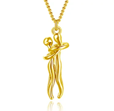 To My Daughter - "Embrace" Necklace with Wooden gift box