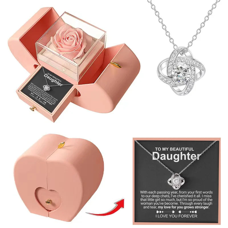 To My Daughter - A Lifetime of Love Necklace Premium Gift Set