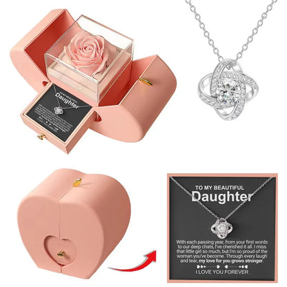 To My Daughter - A Lifetime of Love Necklace Premium Gift Set