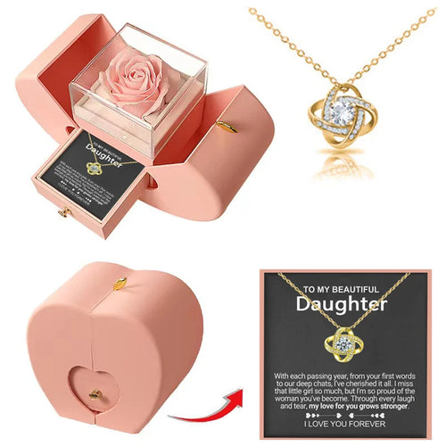 To My Daughter - A Lifetime of Love Necklace Premium Gift Set