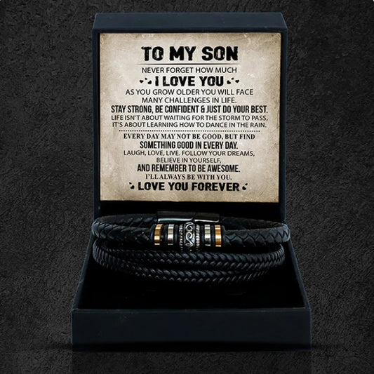 To My Son - "Love You Forever" Bracelet Gift Set