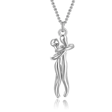 To My Daughter - "Embrace" Necklace with Wooden gift box