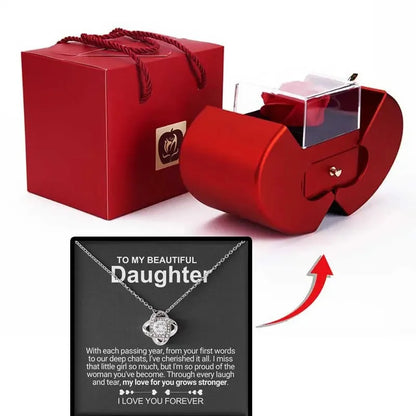 To My Daughter - A Lifetime of Love Necklace Premium Gift Set