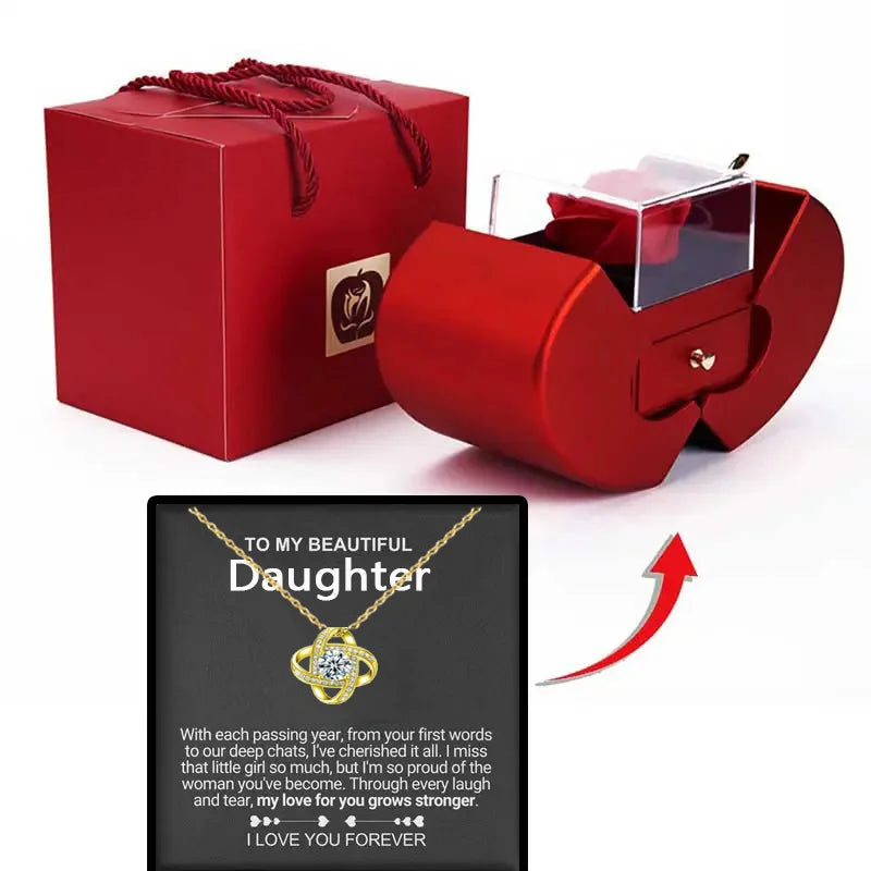 To My Daughter - A Lifetime of Love Necklace Premium Gift Set