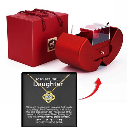 To My Daughter - A Lifetime of Love Necklace Premium Gift Set